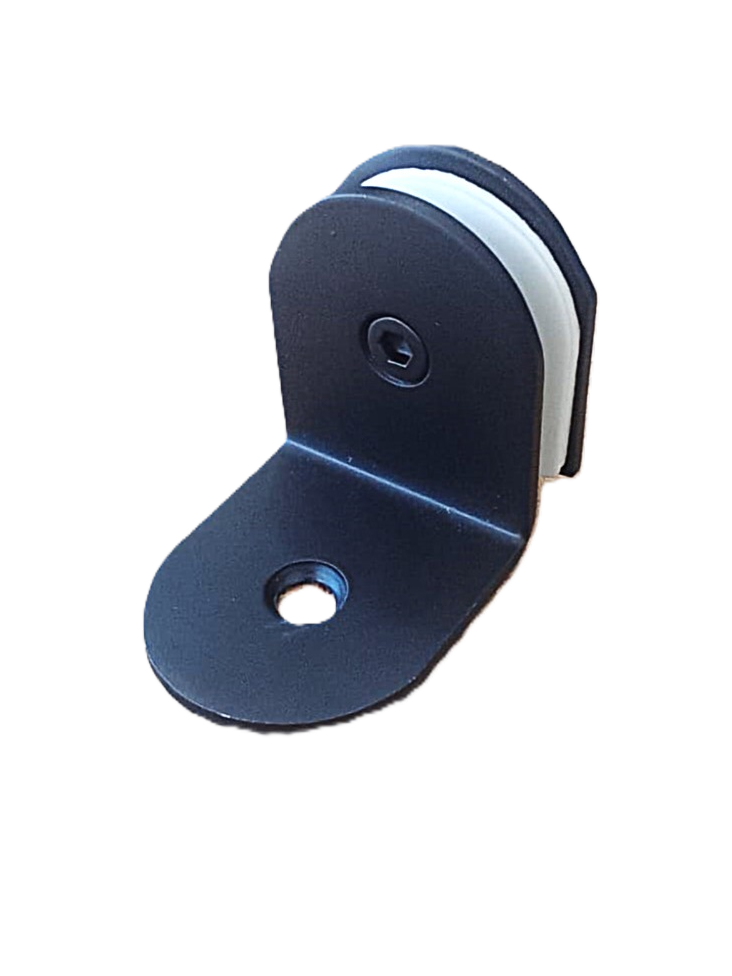 Conector Tipo L Muro-vidrio Negro para Mampara Inoxidable
    